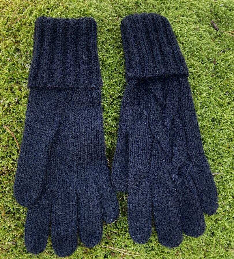 женские перчатки Косички, 100% альпака