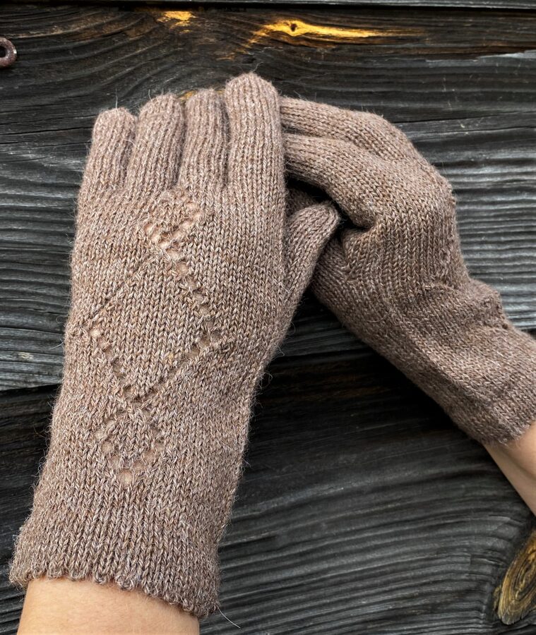 женские перчатки Ромбы, 100% альпака, В НАЛИЧИИ